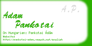adam pankotai business card